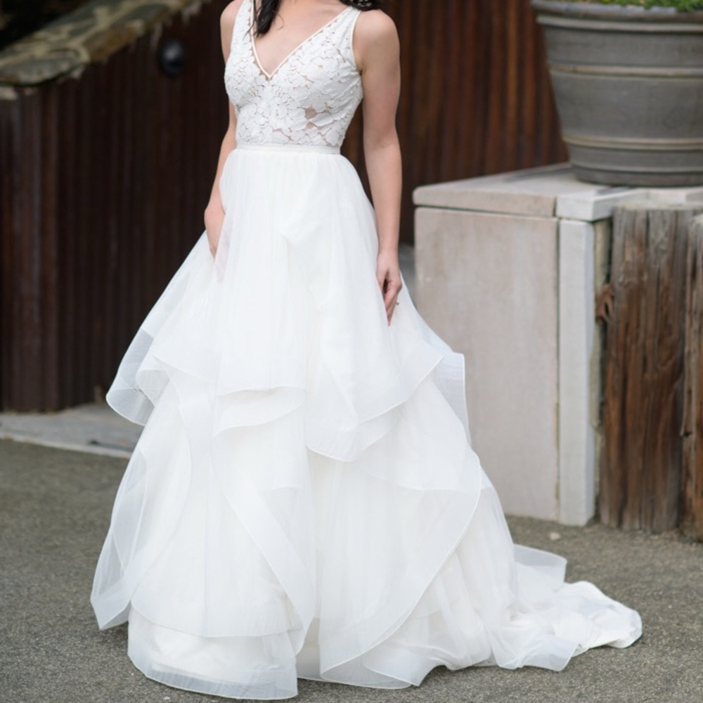 Mikaella Bridal Lace + Tulle Princess Wedding Dress